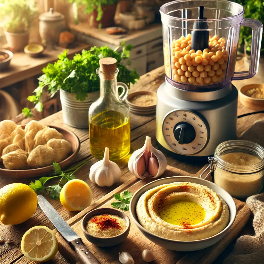 hummus fitness casero receta