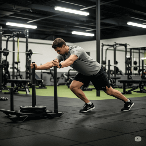 sled push ejercicios Hyrox